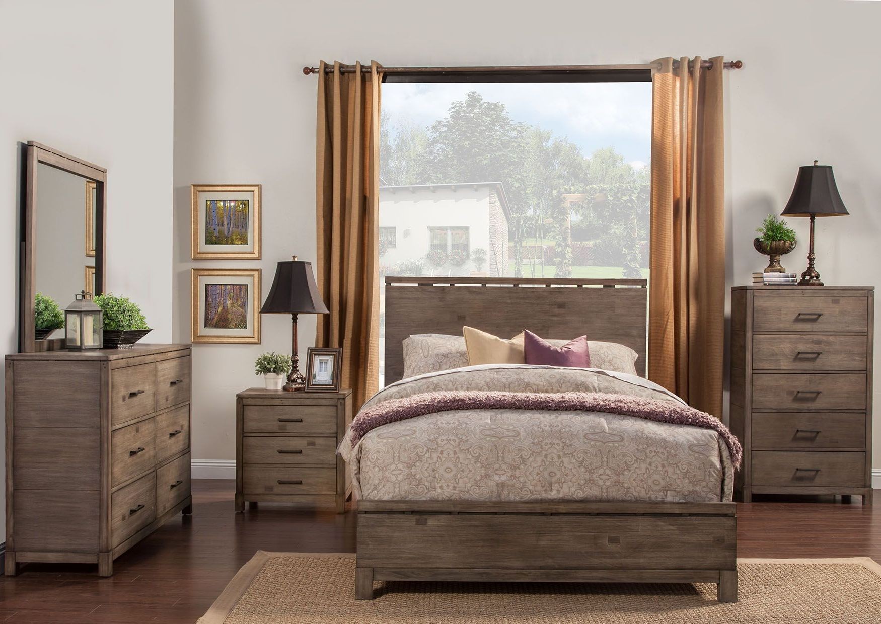 Sydney Grey Panel Bedroom Set from Alpine Coleman Furniture