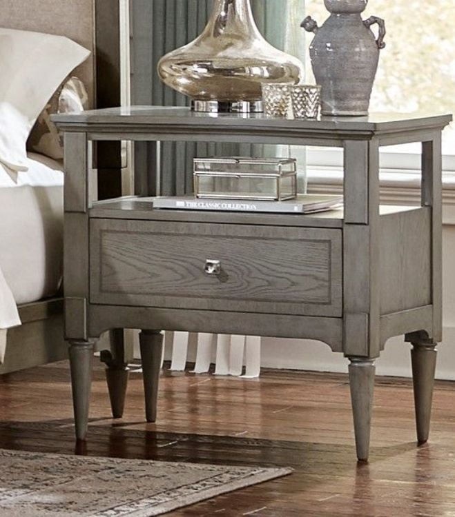 Albright Driftwood Gray Nightstand from Homelegance Coleman Furniture