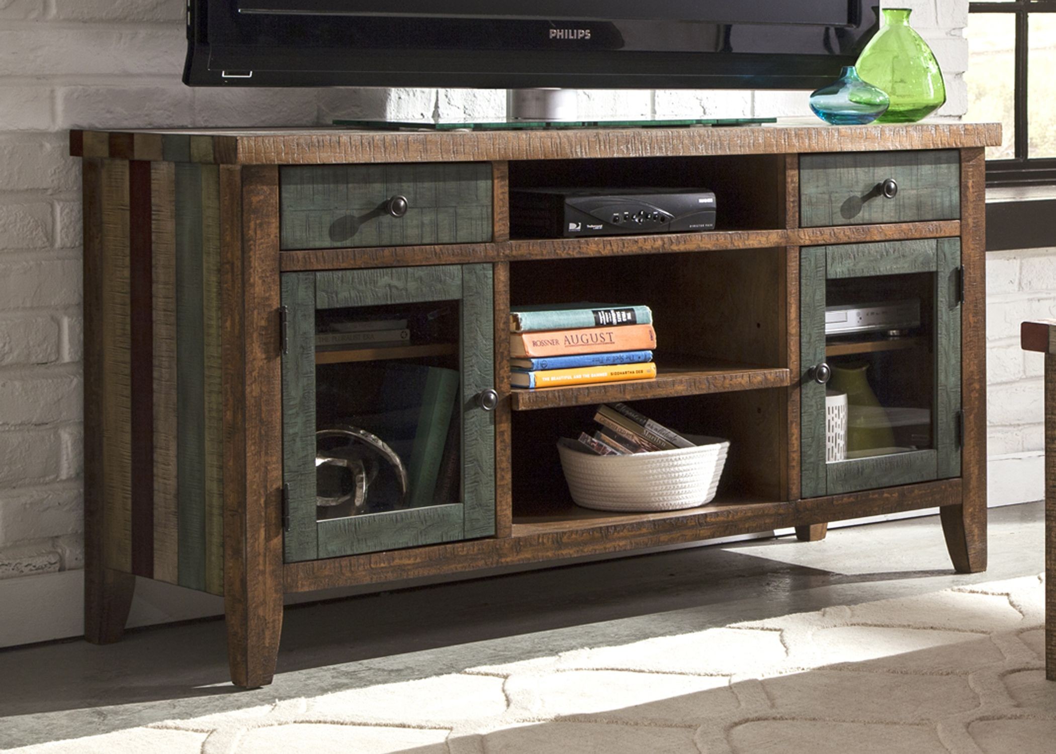 Boho Loft Rustic Brown 54 " TV Console from Liberty Coleman Furniture