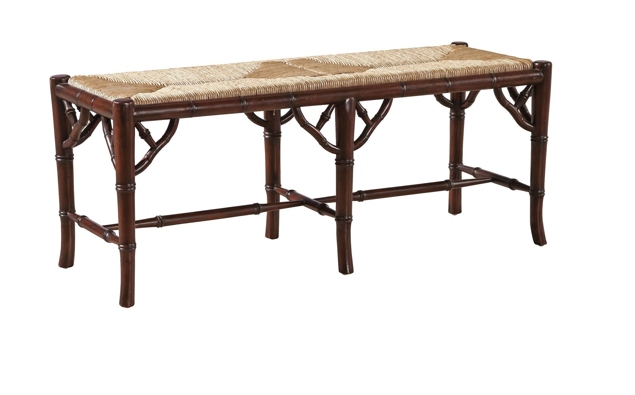 Brown Faux Bamboo Bench from Furniture Classics Coleman Furniture