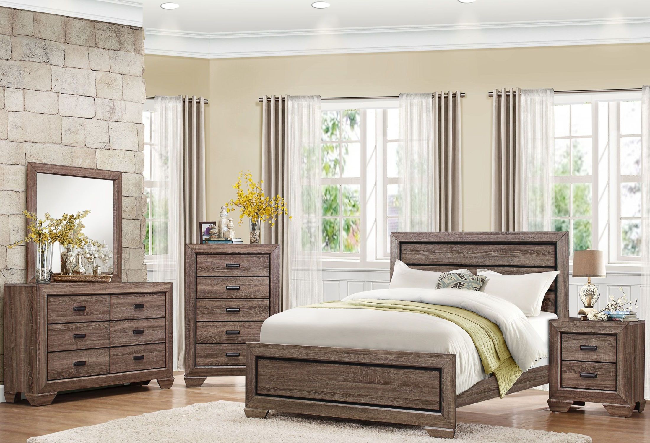 Beechnut Brown Panel Bedroom Set from Homelegance Coleman Furniture