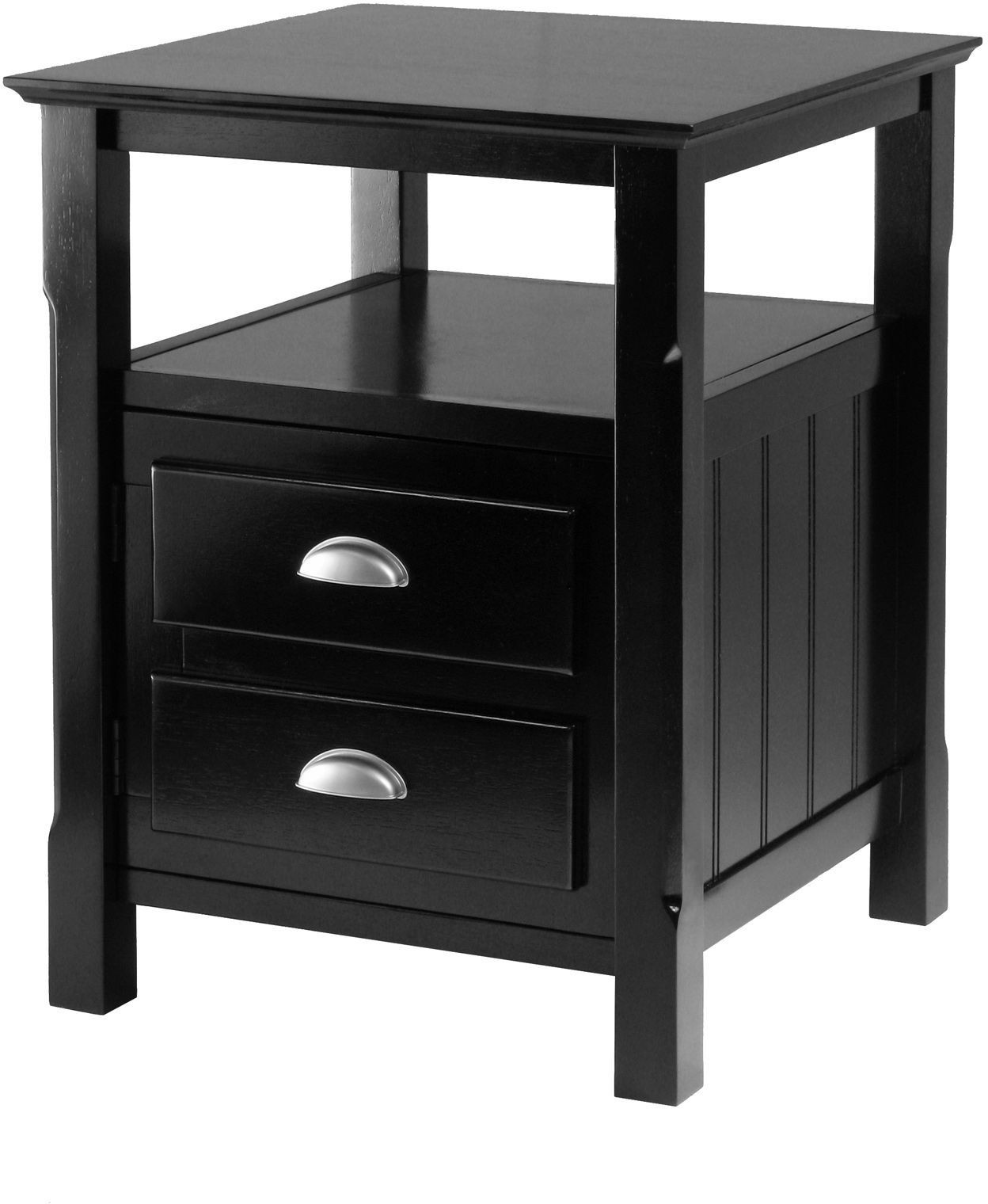 Timber Black Night Stand from WinsomeWood Coleman Furniture