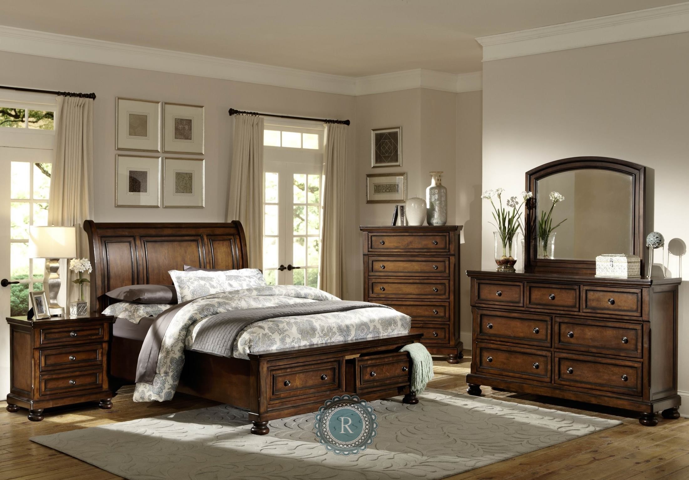 Cumberland Platform Storage Bedroom Set from Homelegance (21591