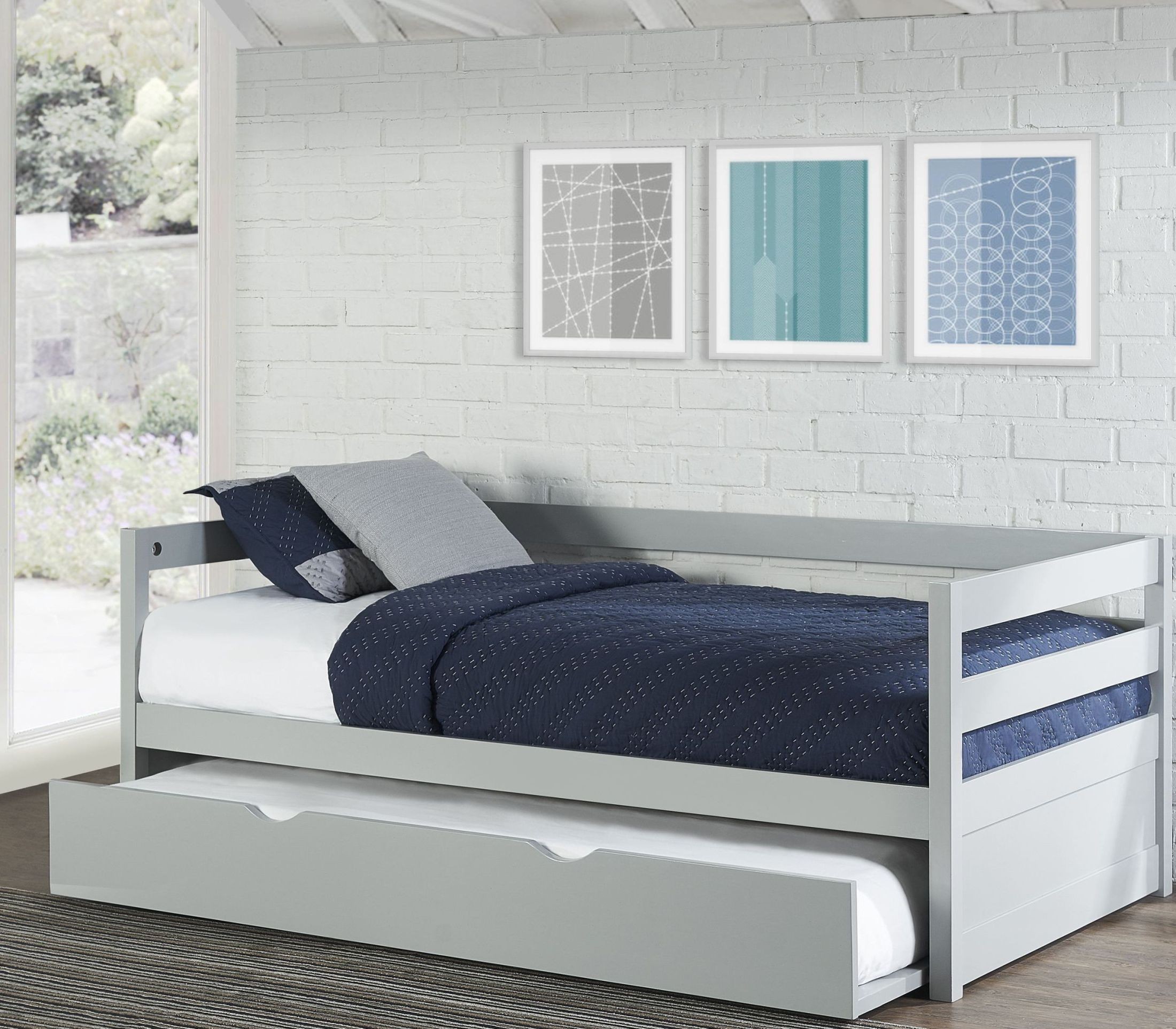 Caspain Gray Daybed With Trundle from NE Kids Coleman Furniture
