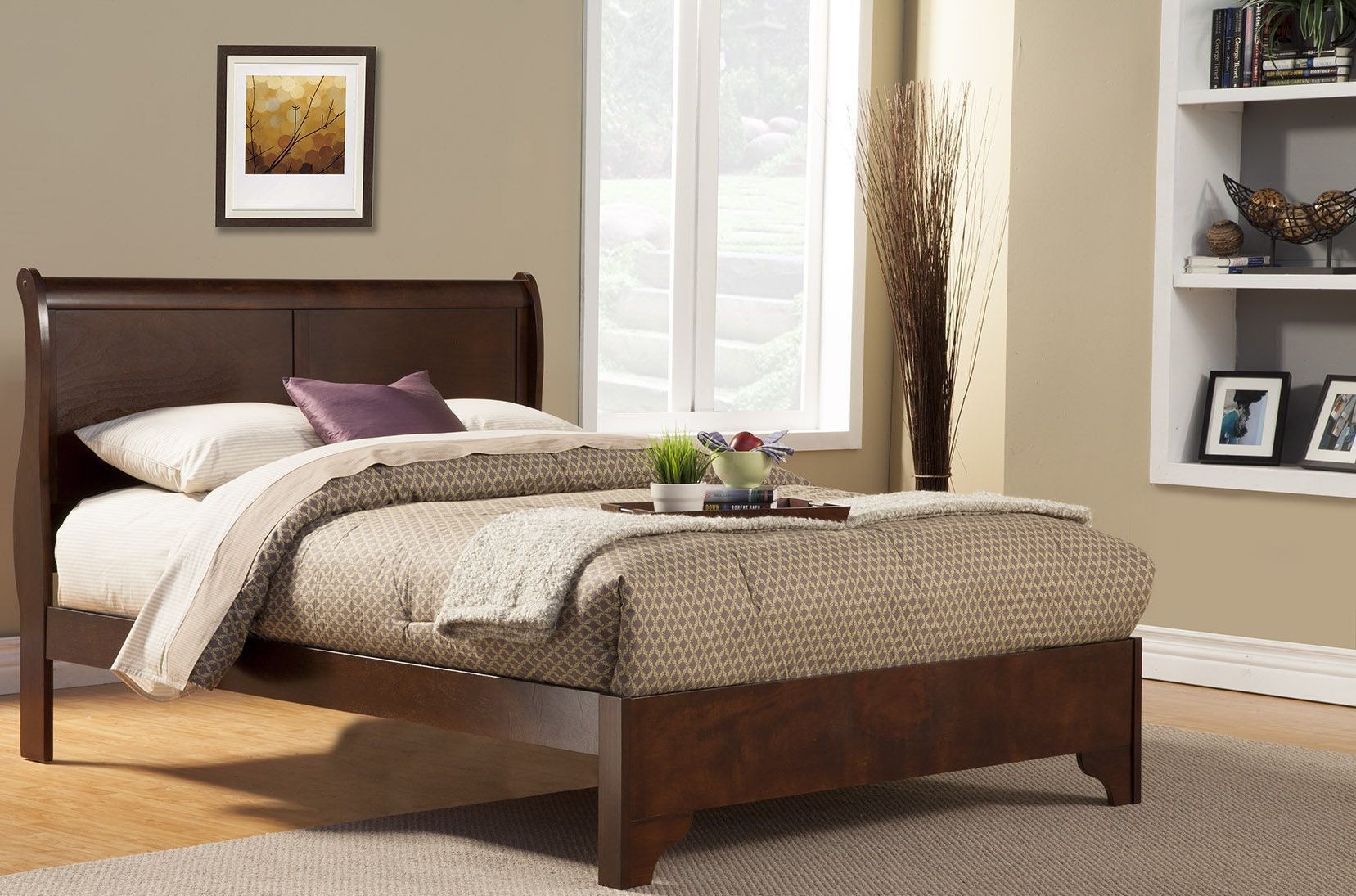 Alpine Furniture West Haven Sleigh Bed Alpine Furniture West Haven Sleigh Bed