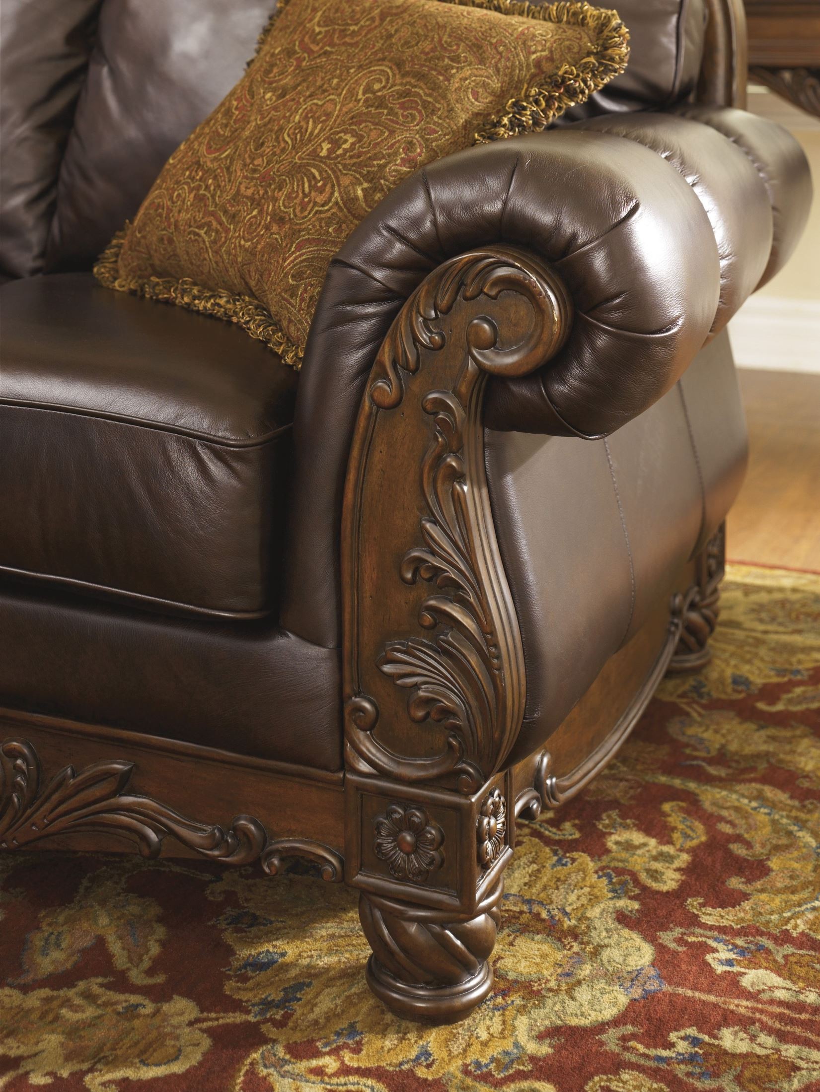 North Shore Dark Brown Sofa from Ashley (2260338) Coleman Furniture