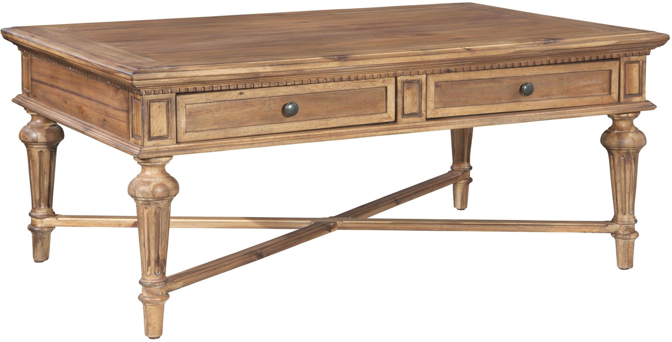Wellington Hall Brown Large Coffee Table from Hekman Furniture