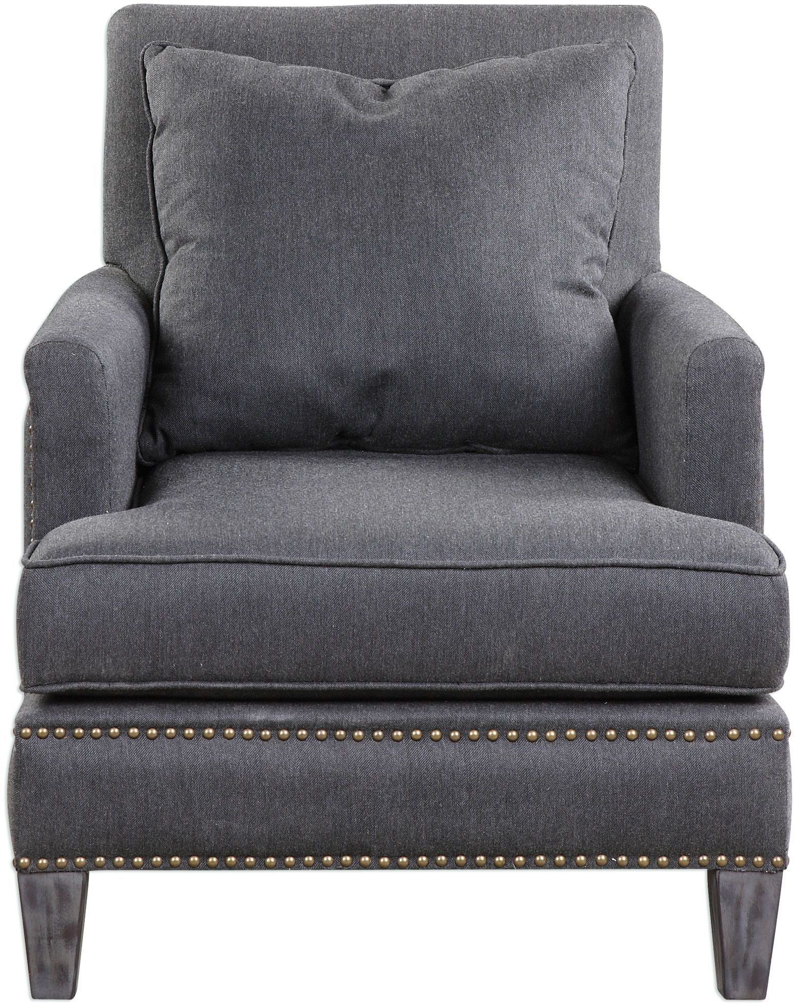 Connolly Charcoal Armchair from Uttermost Coleman Furniture
