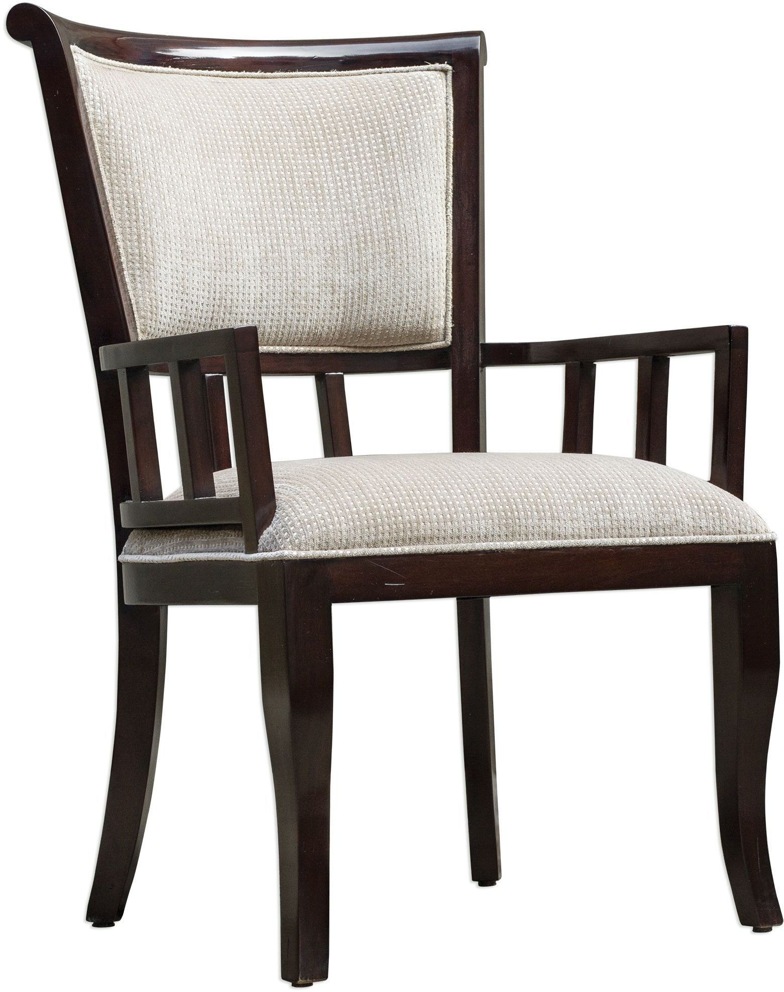 Orlin Mahogany Accent Chair from Uttermost Coleman Furniture