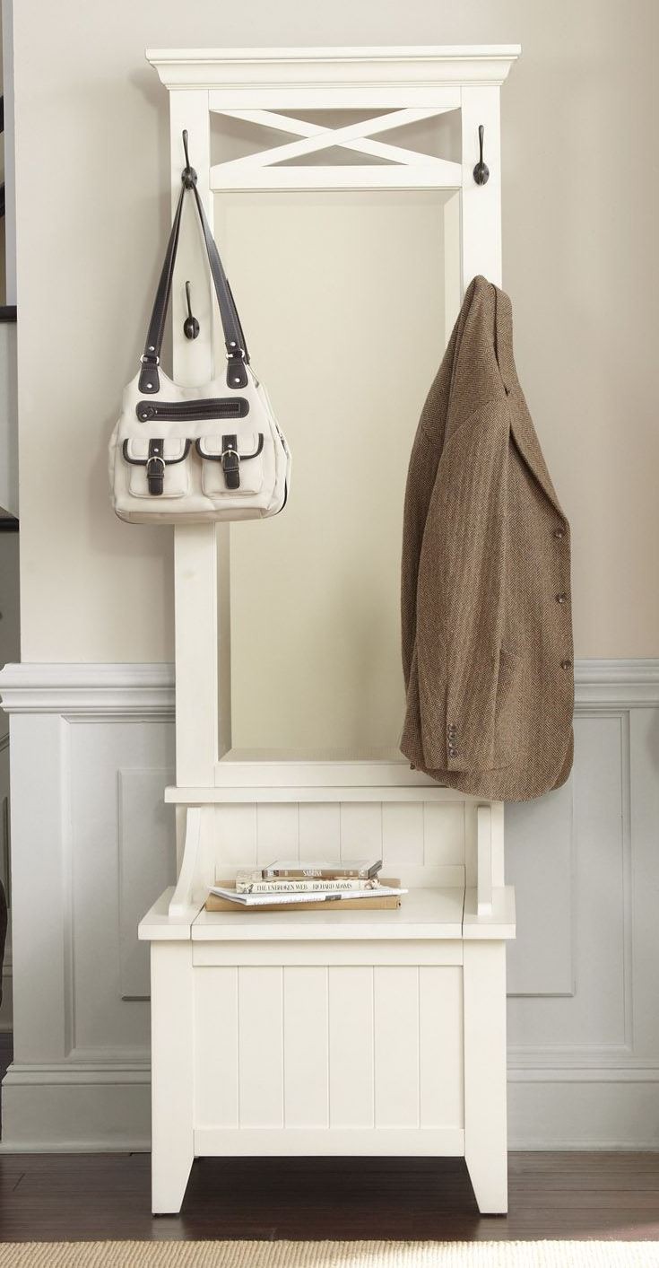 Hearthstone Rustic White Hall Tree from Liberty (282HT2PCS) Coleman