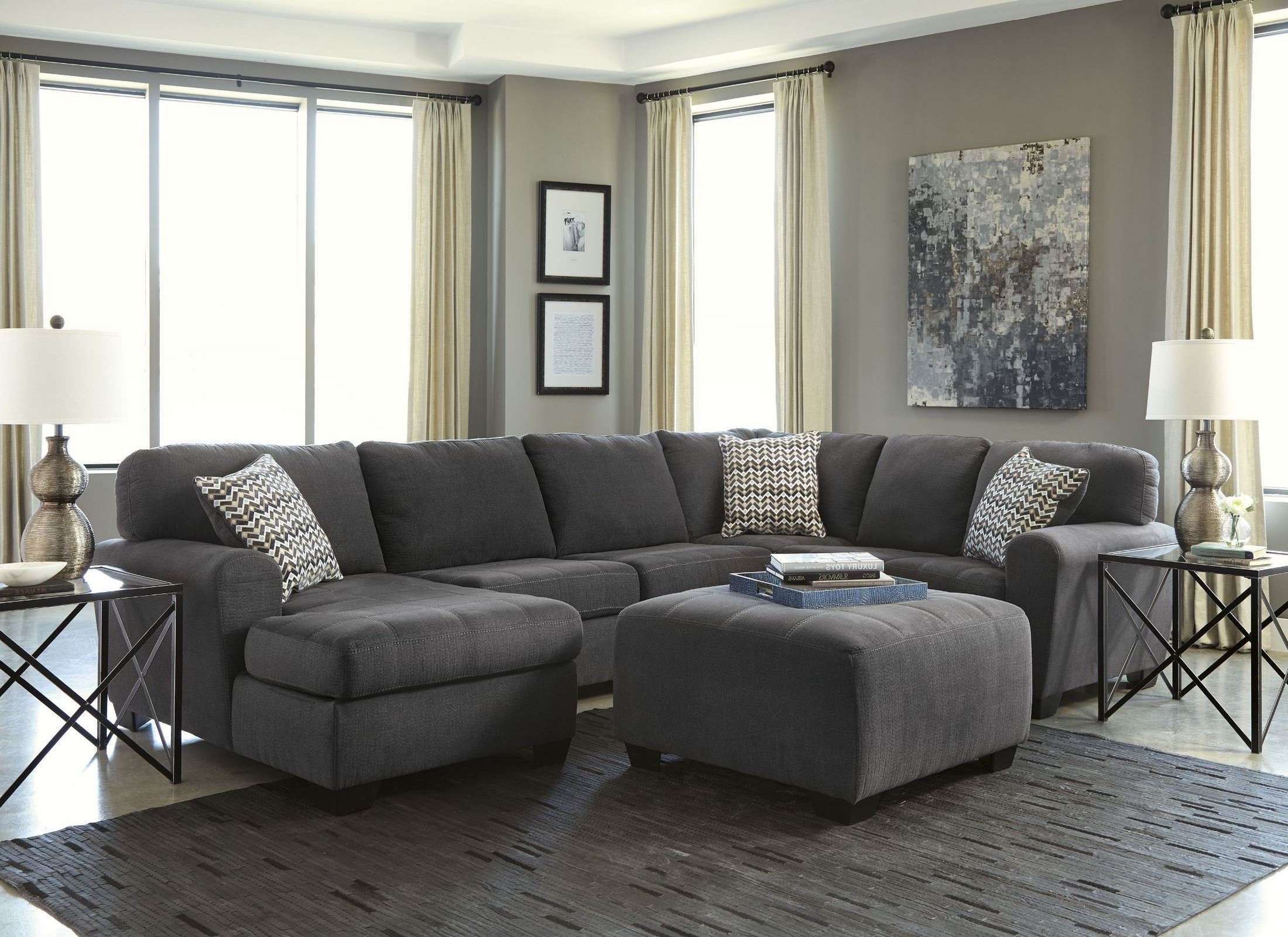 Sorenton Slate LAF Sectional from Ashley (2860016) Coleman Furniture