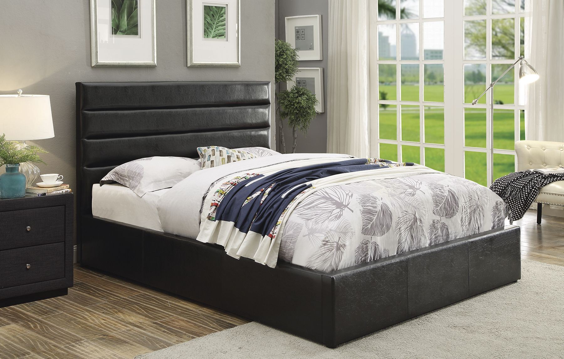 Riverbend Black King Platform Bed from Coaster Coleman Furniture