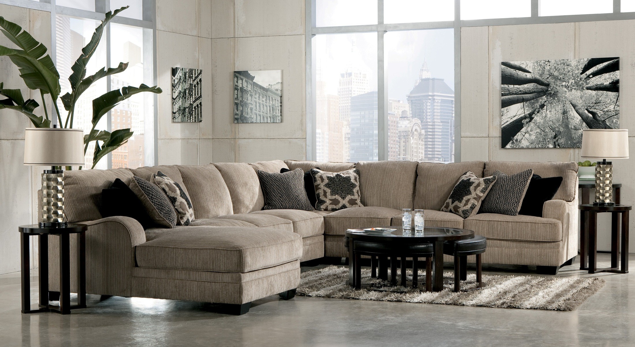 Marion Coffee Table with Stools from Ashley (T4778) Coleman Furniture