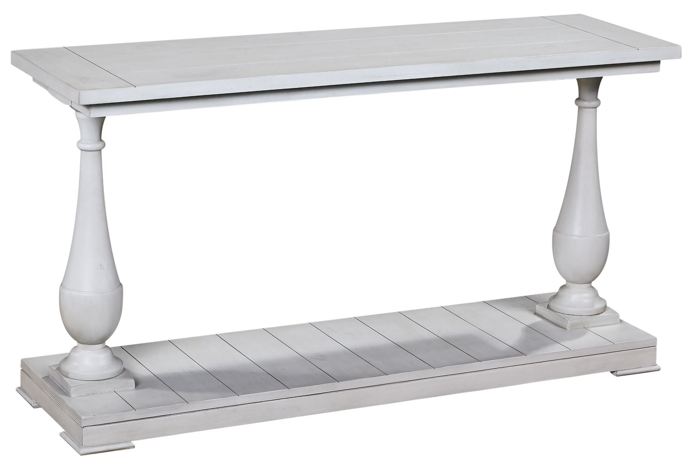 Holden Antique White Console Table from Bassett Mirror Coleman Furniture