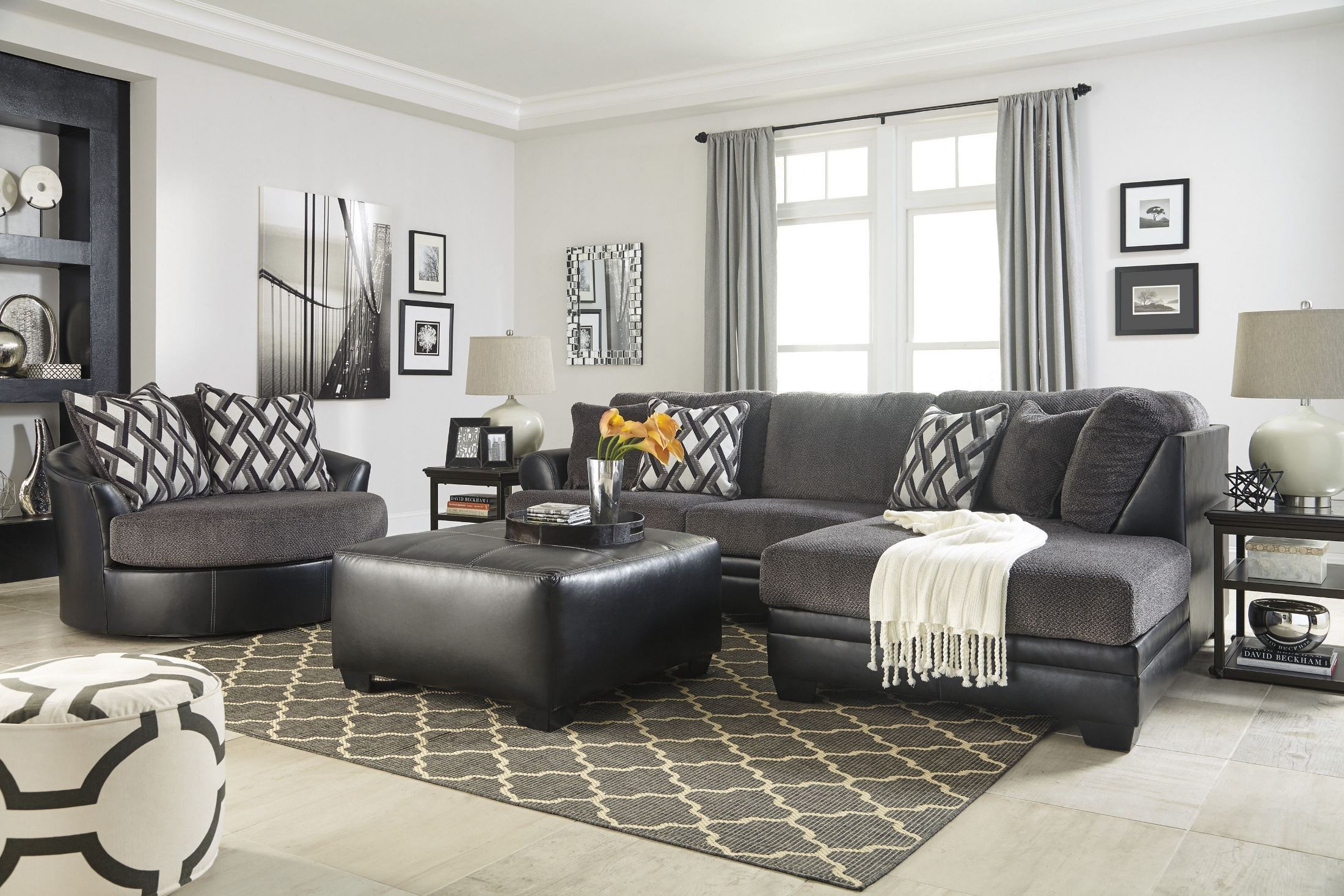 Kumasi Smoke RAF Sectional from Ashley Coleman Furniture
