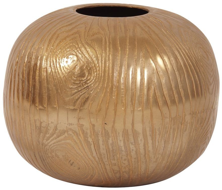Textured Gold Round Large Vase from Howard Elliott Coleman Furniture