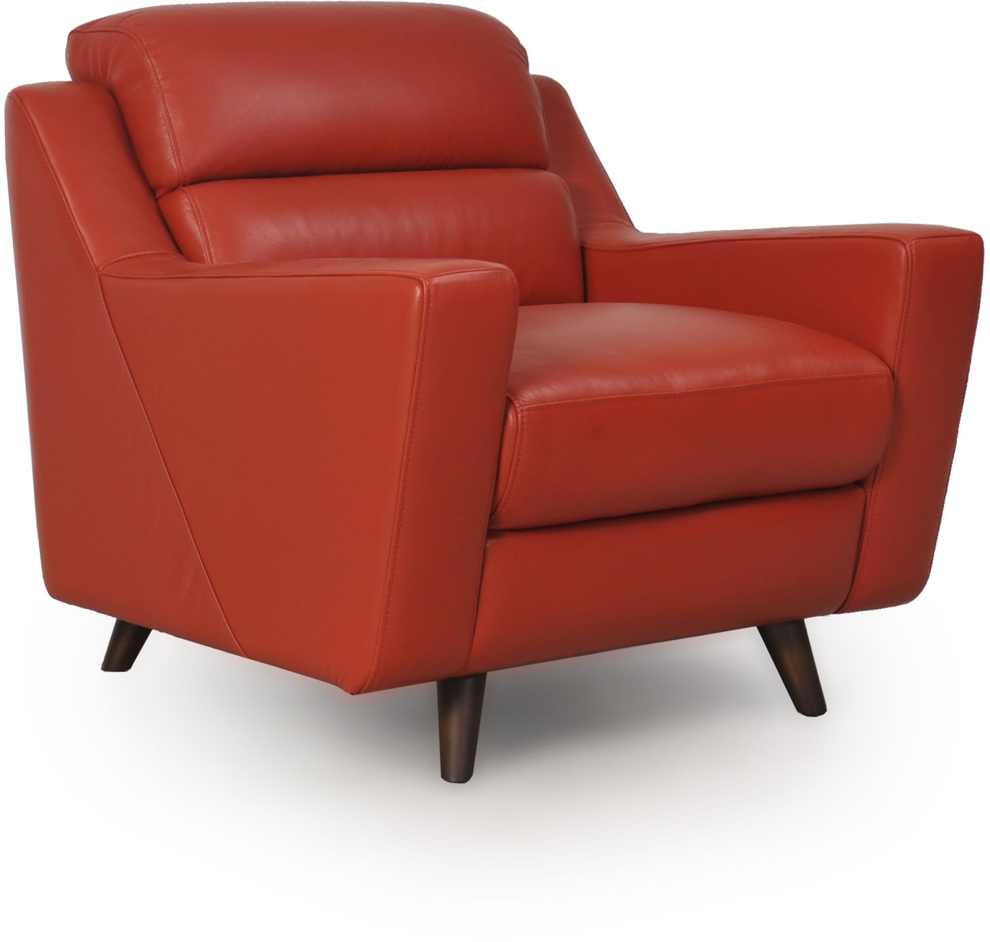 Lucia Brick Red Leather Chair from Moroni Coleman Furniture