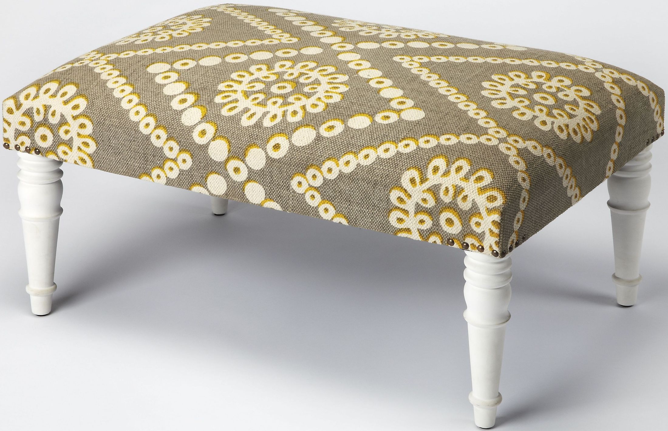 Lucinda MultiColor Ottoman, 3957288, Butler