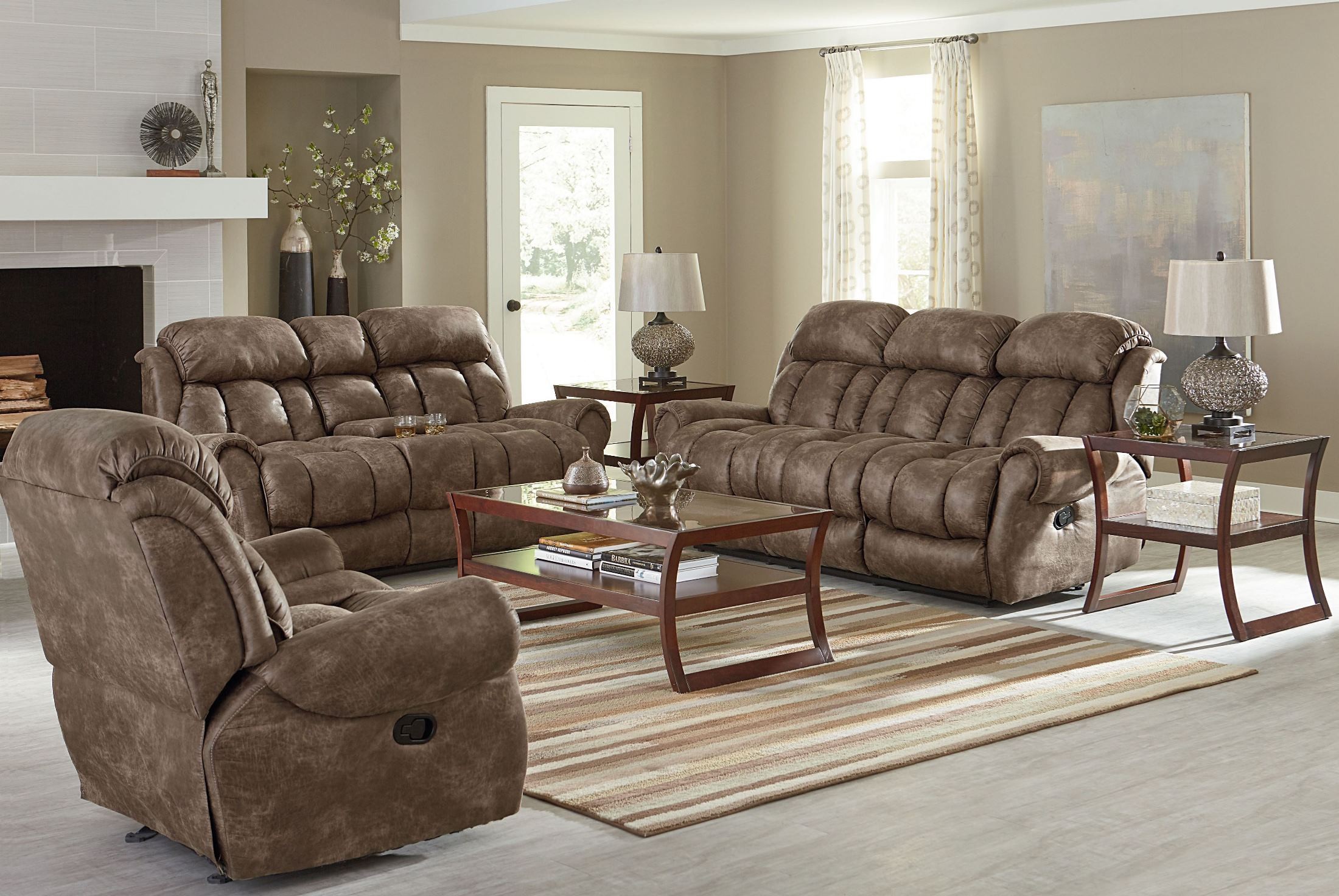 Summit Bomber Jacket Microfiber Reclining Sofa from Standard Furniture Coleman Furniture