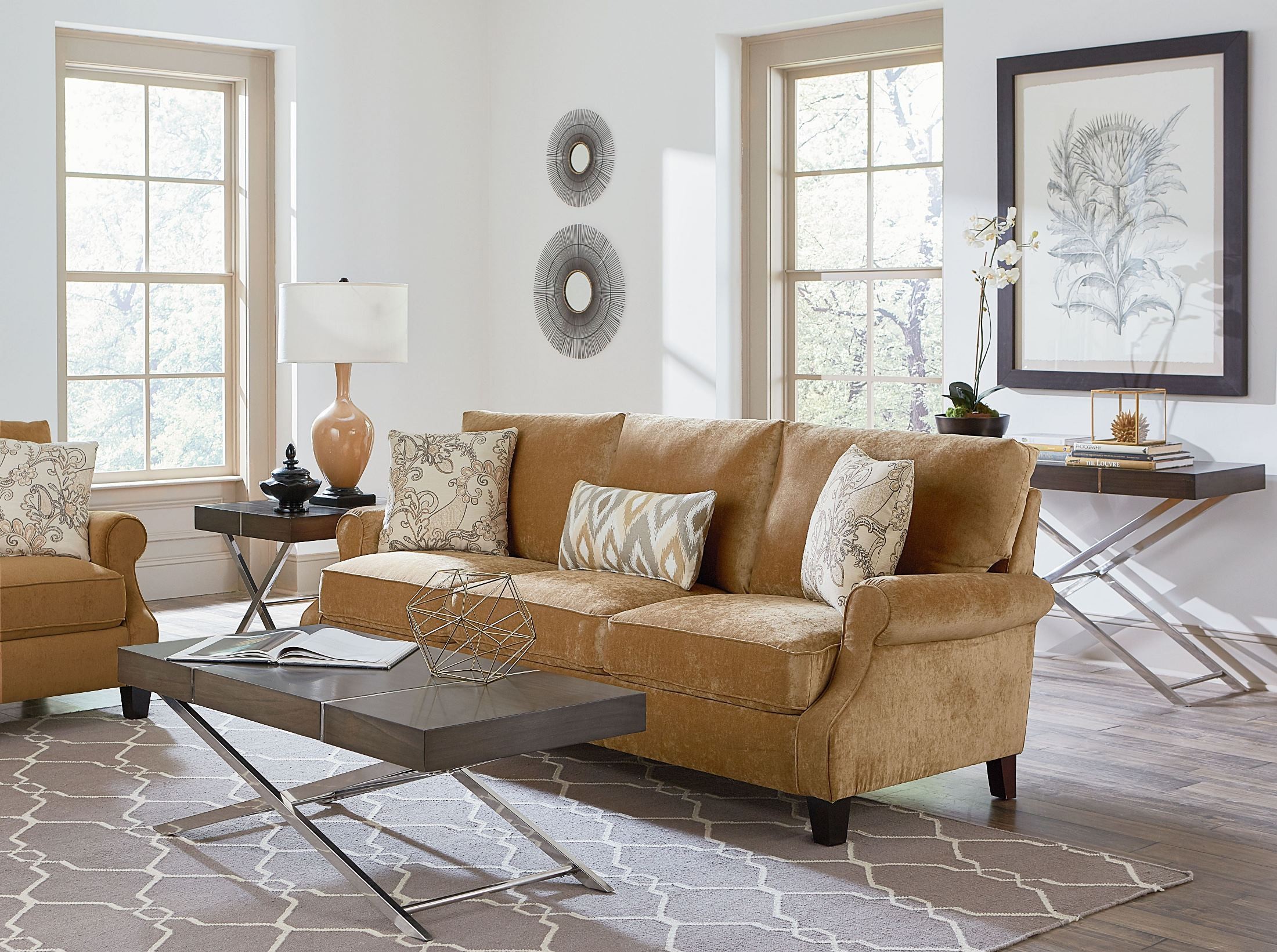 Waverly Antique Brown Sofa from Standard Furniture Coleman Furniture