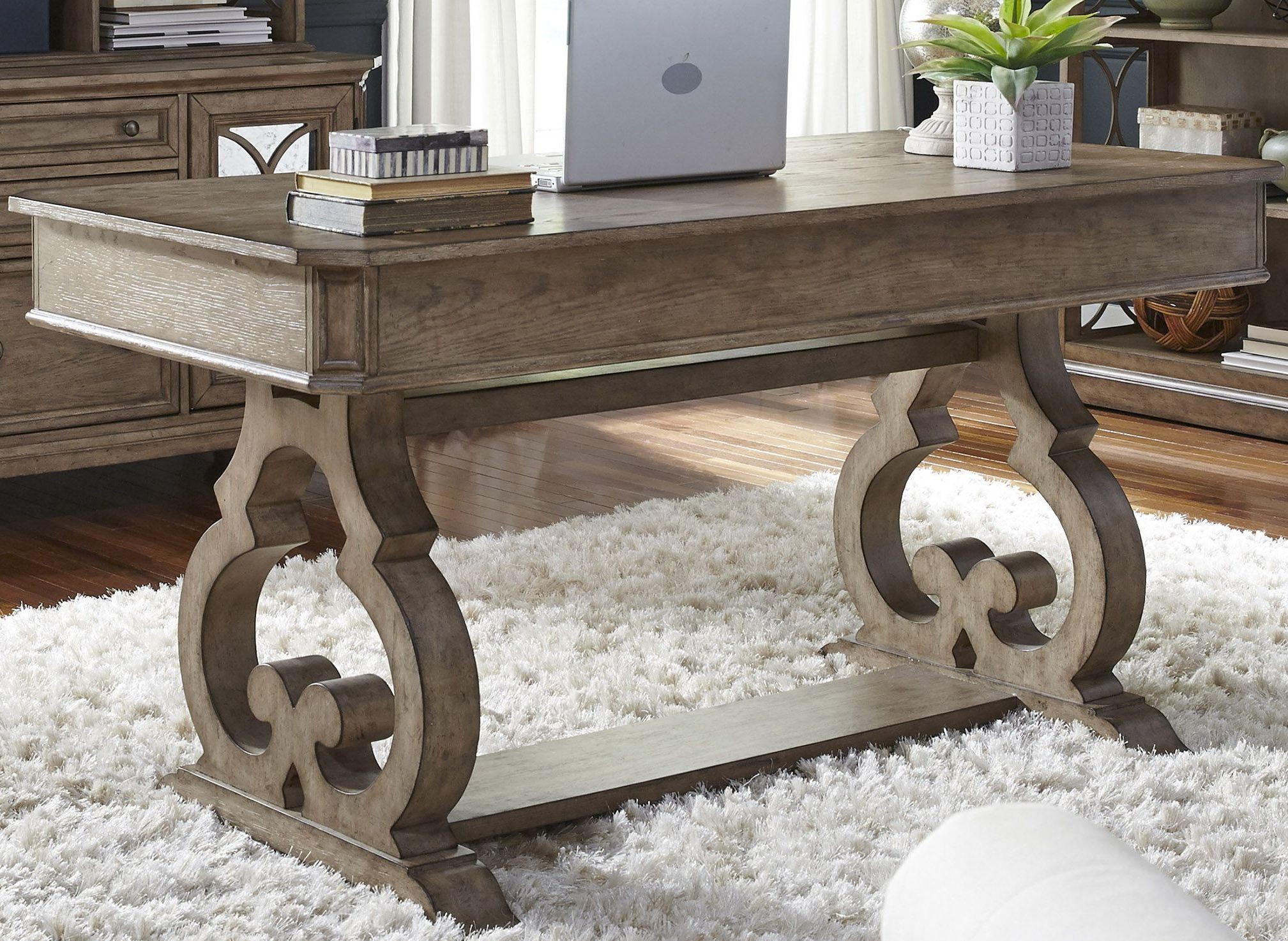 Simply Elegant Heathered Taupe Writing Desk from Liberty Coleman