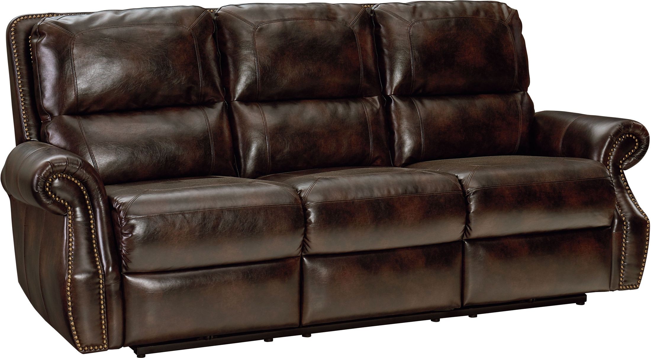 Kingston Brown Reclining Sofa from Standard Furniture Coleman Furniture