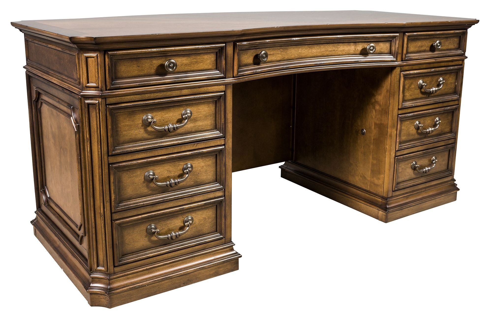 Amelia Antique Toffee Jr Executive Desk from Liberty Coleman Furniture