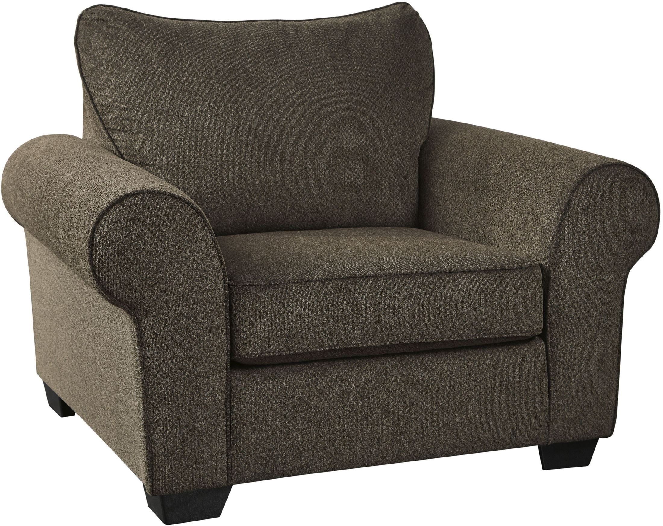 Nesso Walnut Chair and a Half from Ashley | Coleman Furniture
