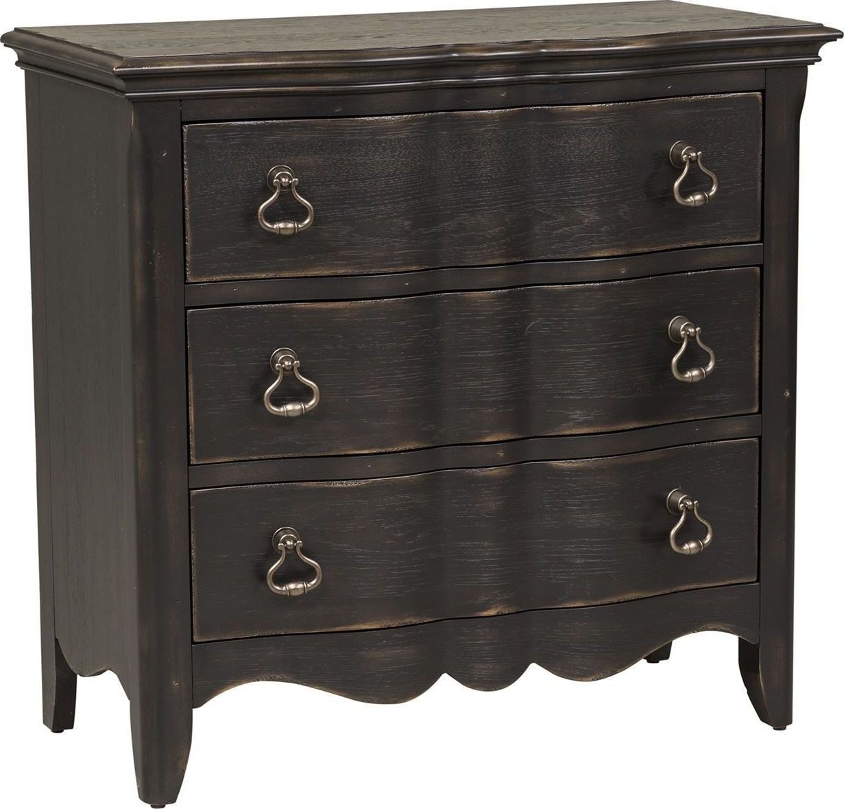 Chesapeake Antique Black Upholstered Panel Bedroom Set ...