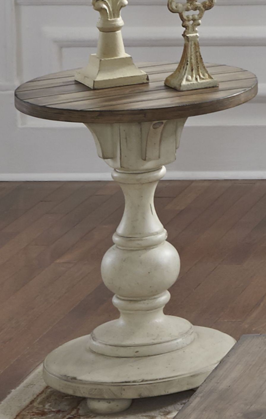 Creek Antique White Chair Side Table from Liberty Coleman