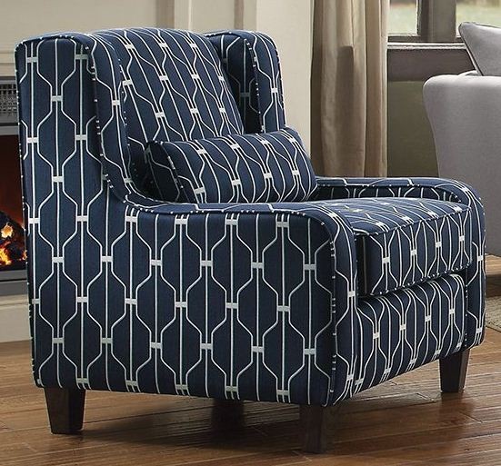 Hallstatt Old Navy And White Accent Chair from Coaster ...