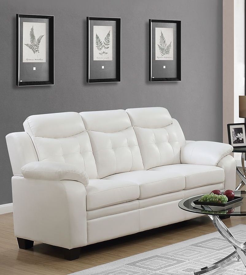 Finley White Living Room Set from Coaster Coleman Furniture