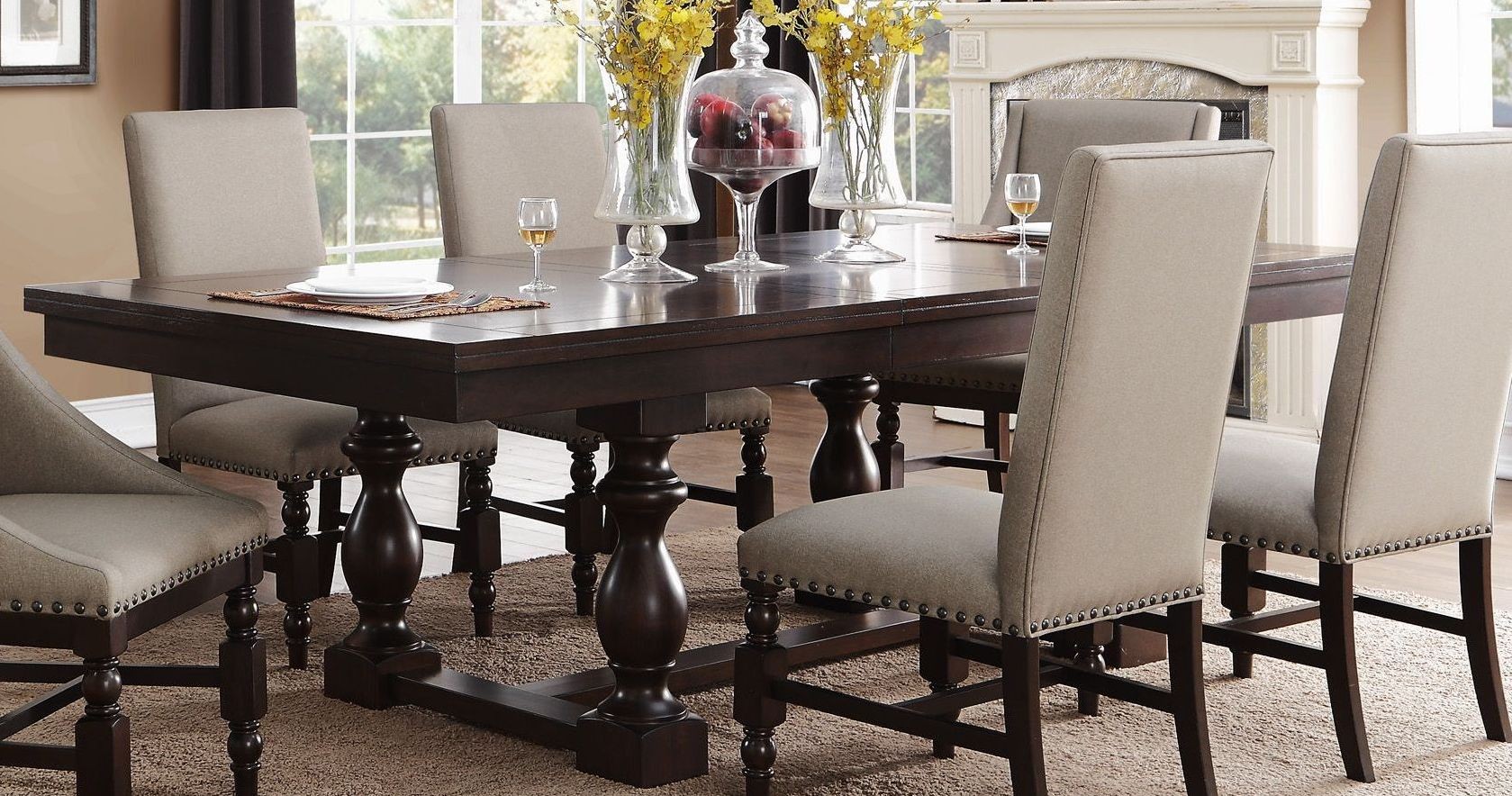 Reid Cherry Extendable Dining Room Set from Homelegance Coleman Furniture