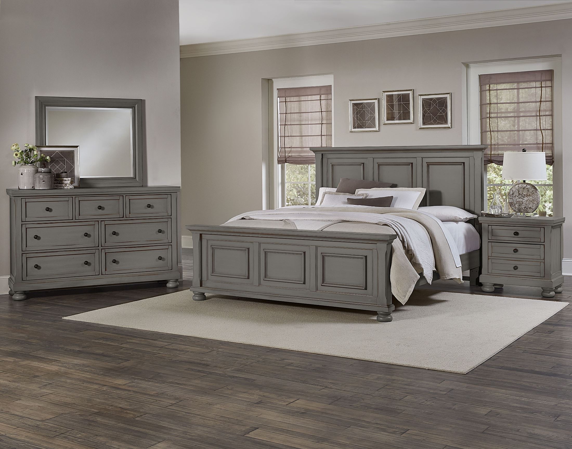Reflections Antique Pewter Youth Mansion Bedroom Set 531 ...