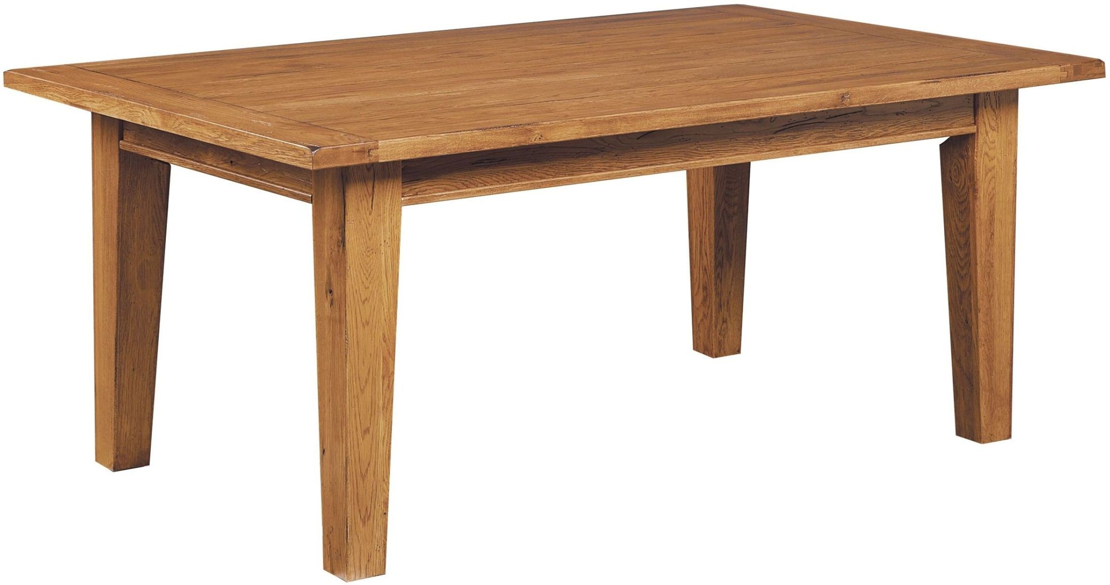 Attic Heirlooms Natural Oak Stain Rectangular Extendable Dining Leg
