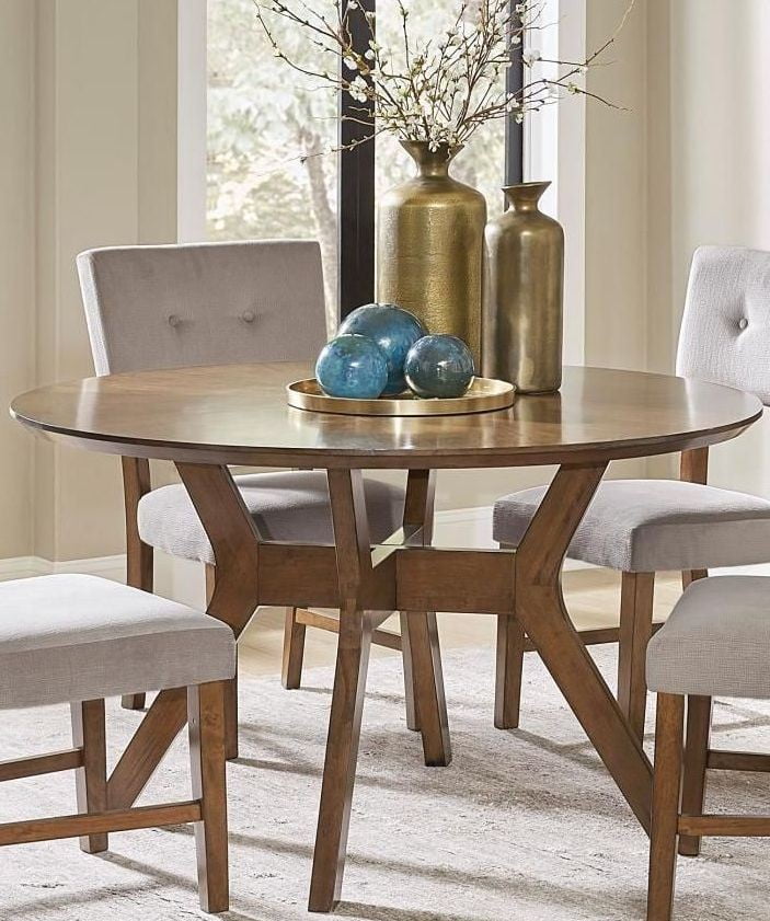 Edam Brown Round Dining Table from Homelegance Coleman Furniture