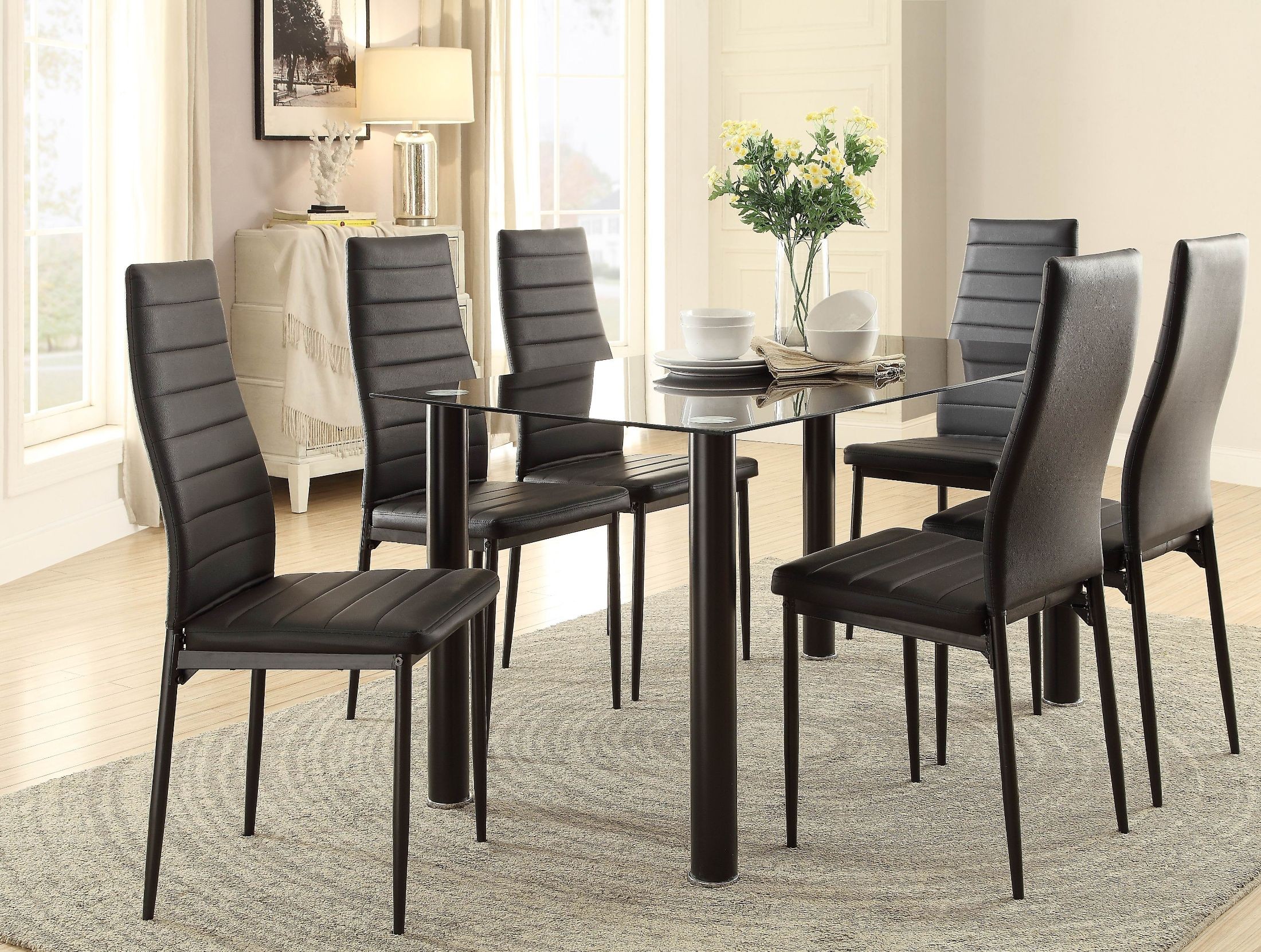 Florian Black Dining Room Set from Homelegance Coleman Furniture