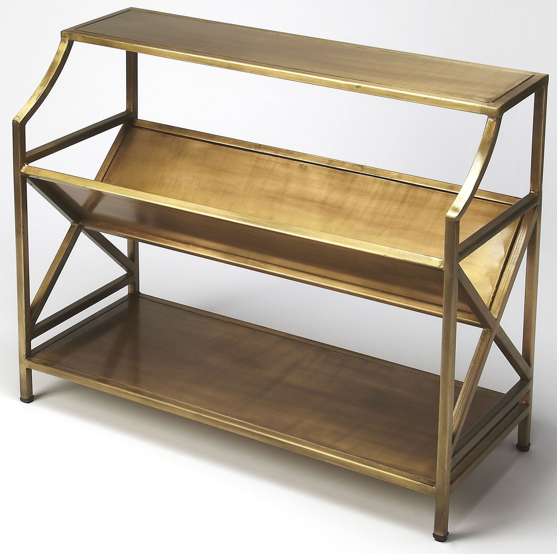 Keats Antique Gold Librarie Bookcase from Butler Coleman Furniture