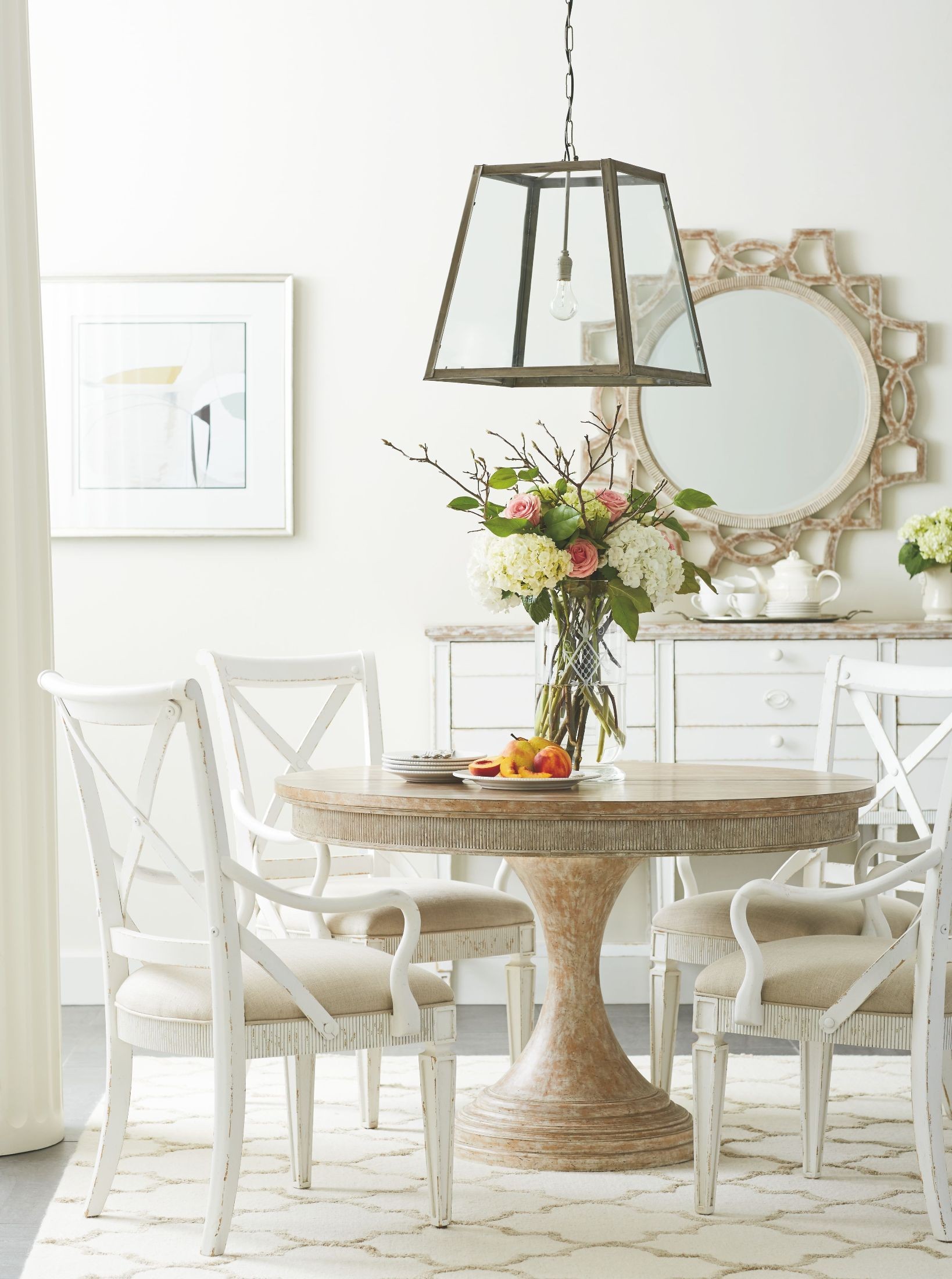 Juniper Dell English Clay Extendable Round Dining Table from Stanley