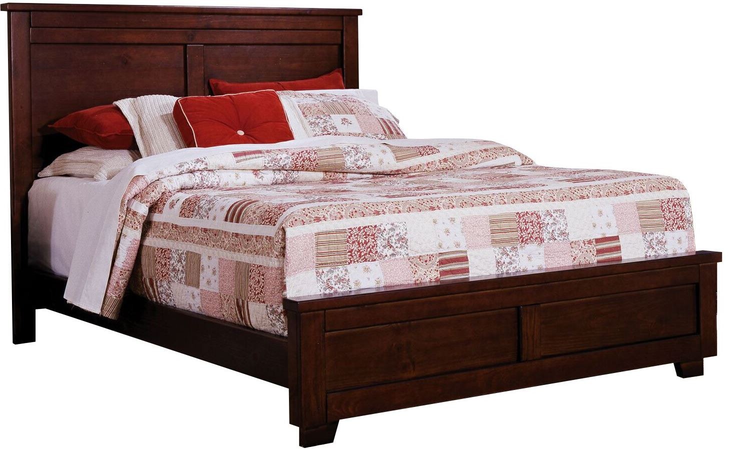 Diego Espresso Pine Queen Panel Bed from Progressive Furniture