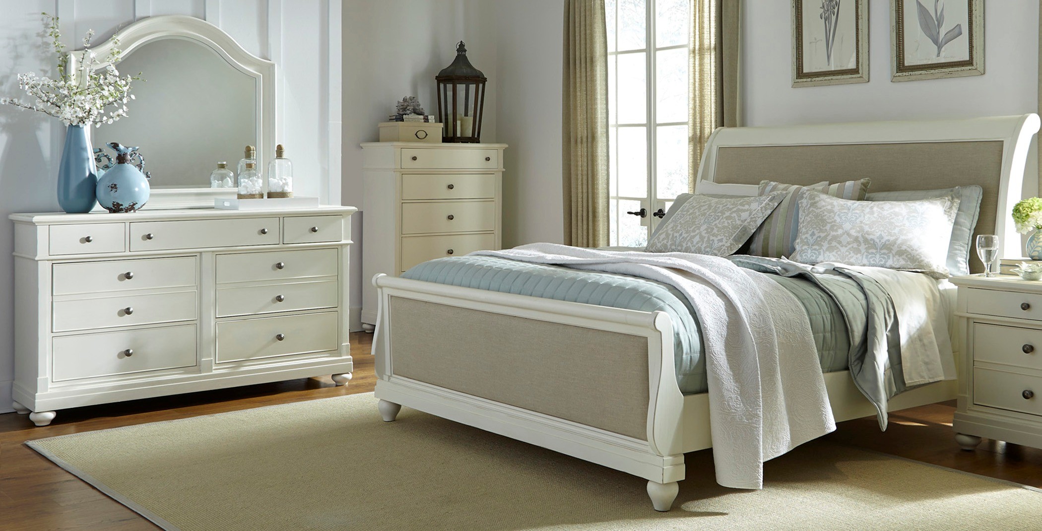 Harbor View II Sleigh Bedroom Set from Liberty (631BRQSL) Coleman