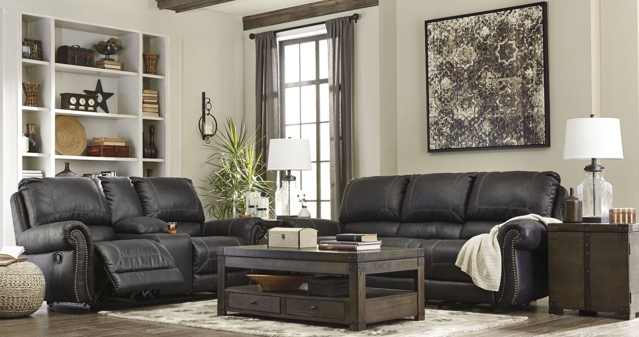 Burladen Grayish Brown Rectangular Lift Top Cocktail Table from Ashley