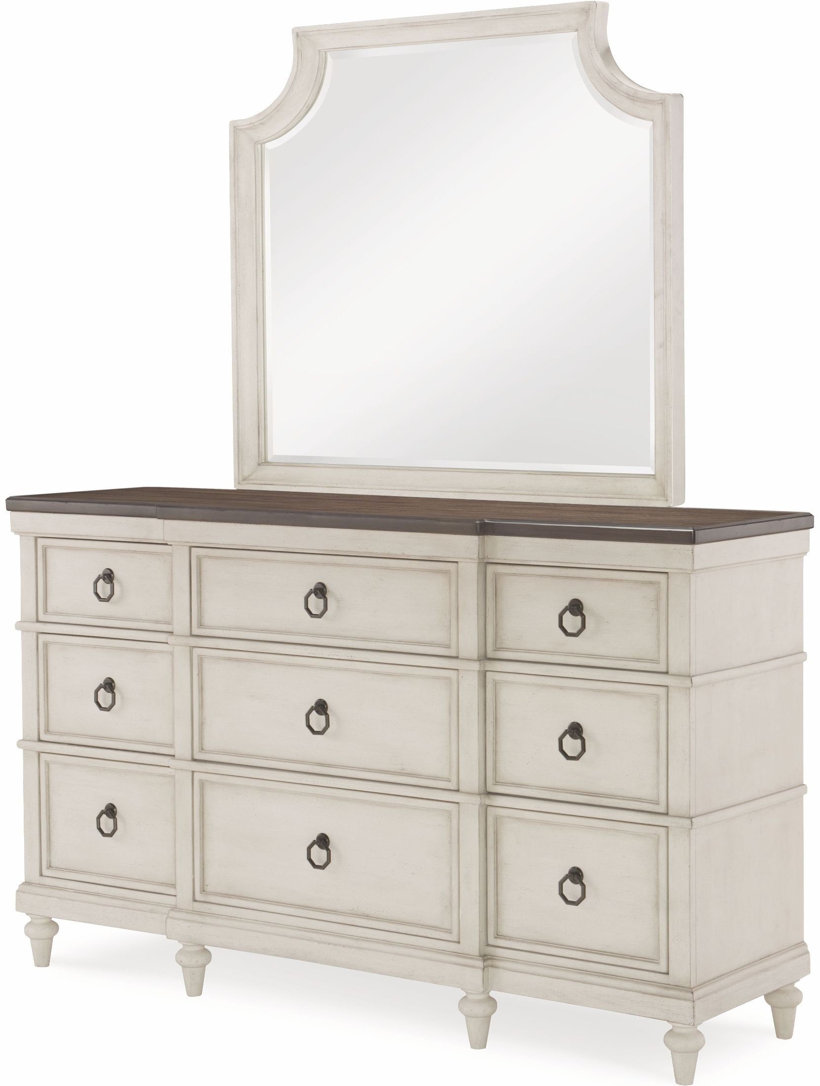 Brookhaven Vintage Linen Mirror from Legacy Classic Coleman Furniture