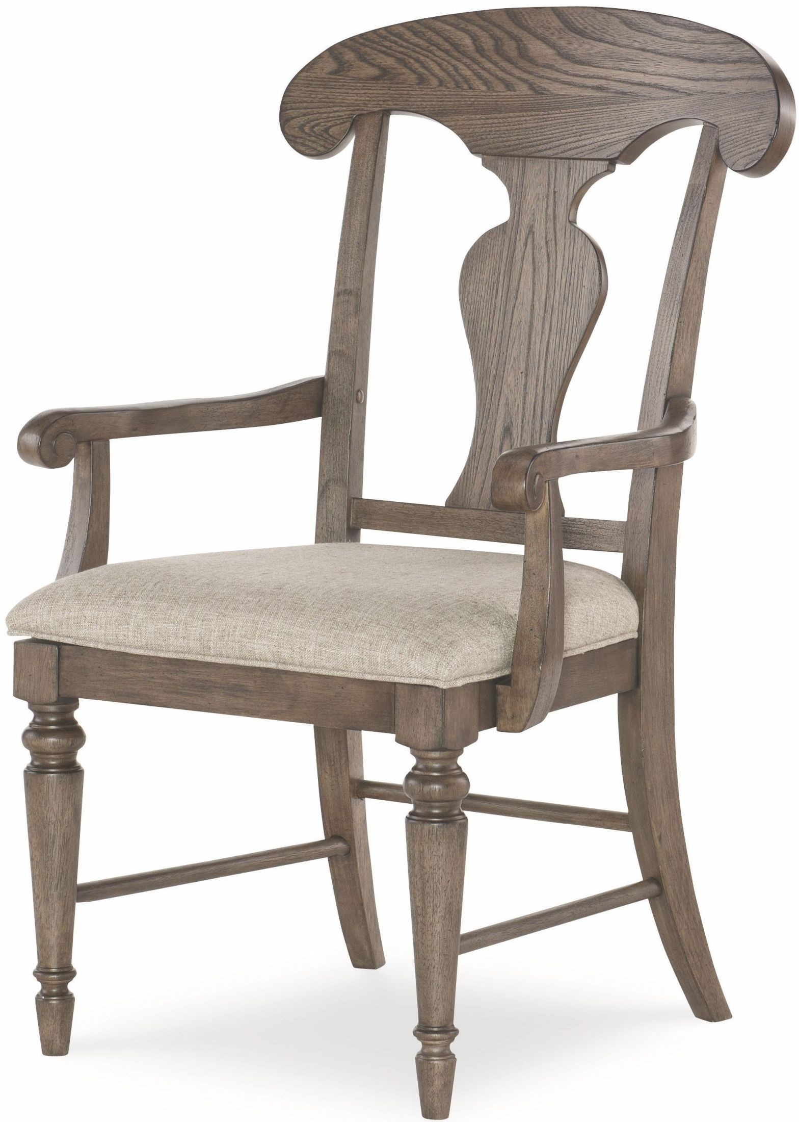 Brookhaven Vintage Linen and Rustic Dark Elm Extendable Trestle Dining