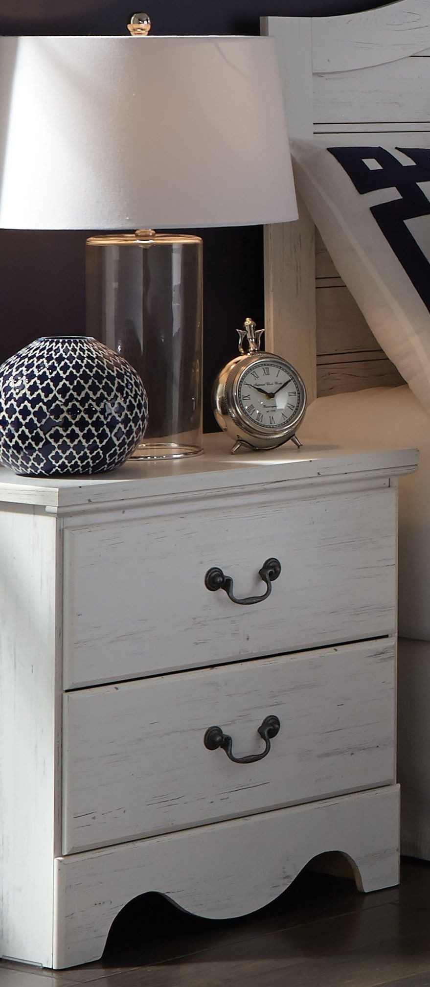 Taylor Rustic White Nightstand from Standard Furniture Coleman Furniture