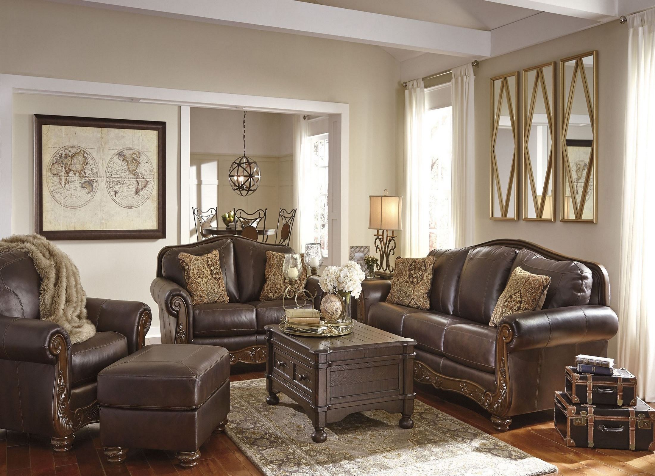 Mellwood Walnut Living Room Set from Ashley Coleman Furniture