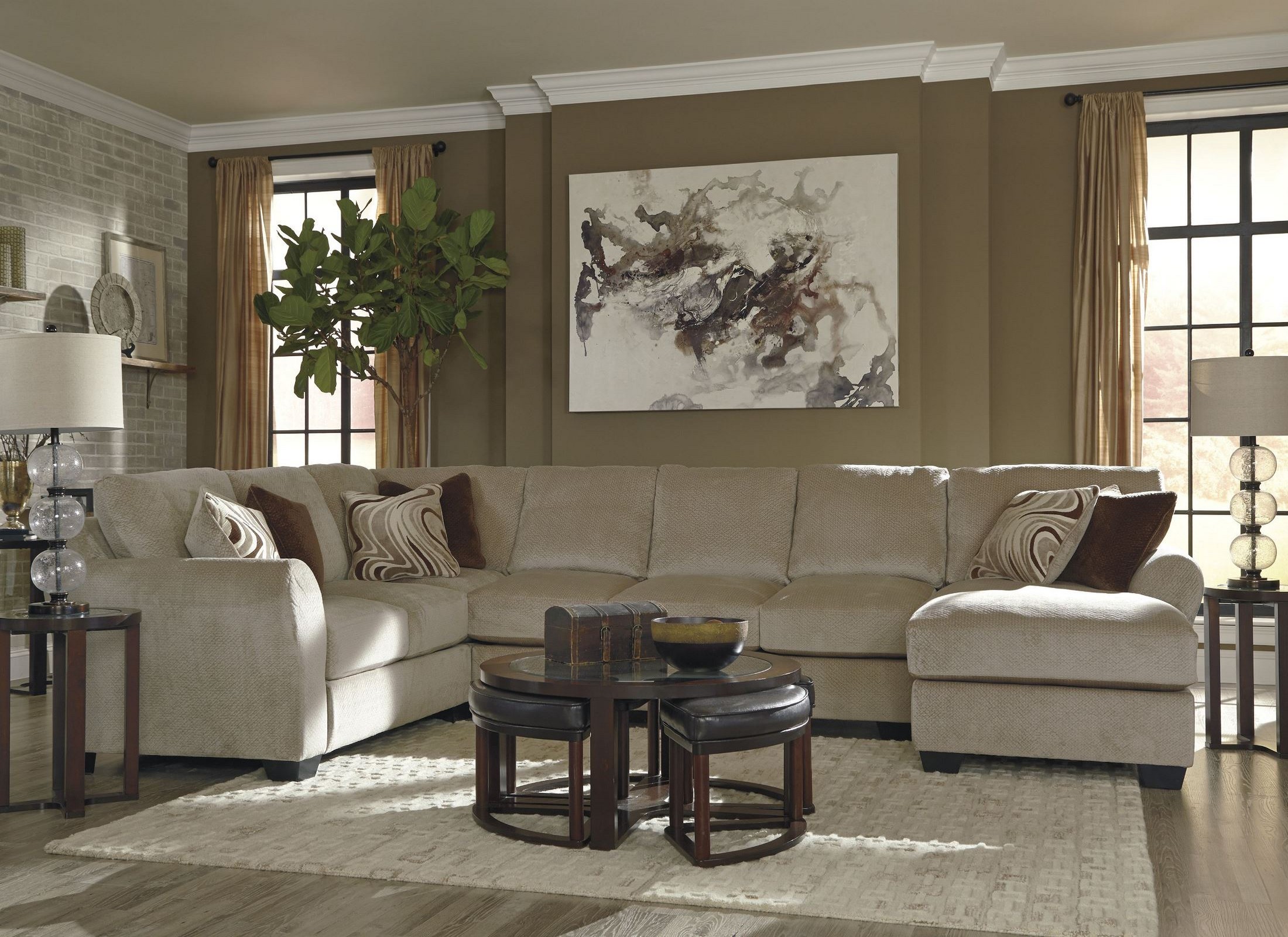 Hazes Fleece RAF Sofa Sectional from Ashley Coleman Furniture