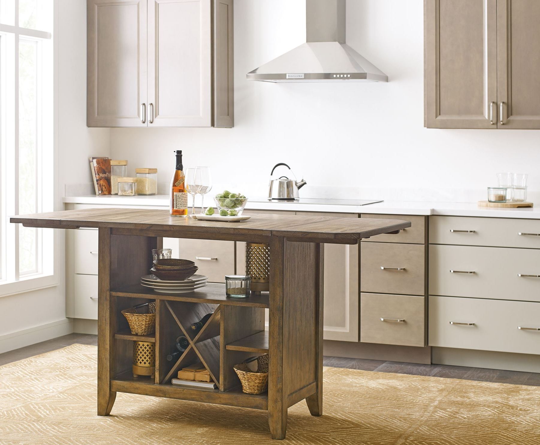 The Nook Oak Kitchen Island from Kincaid Furniture Coleman Furniture