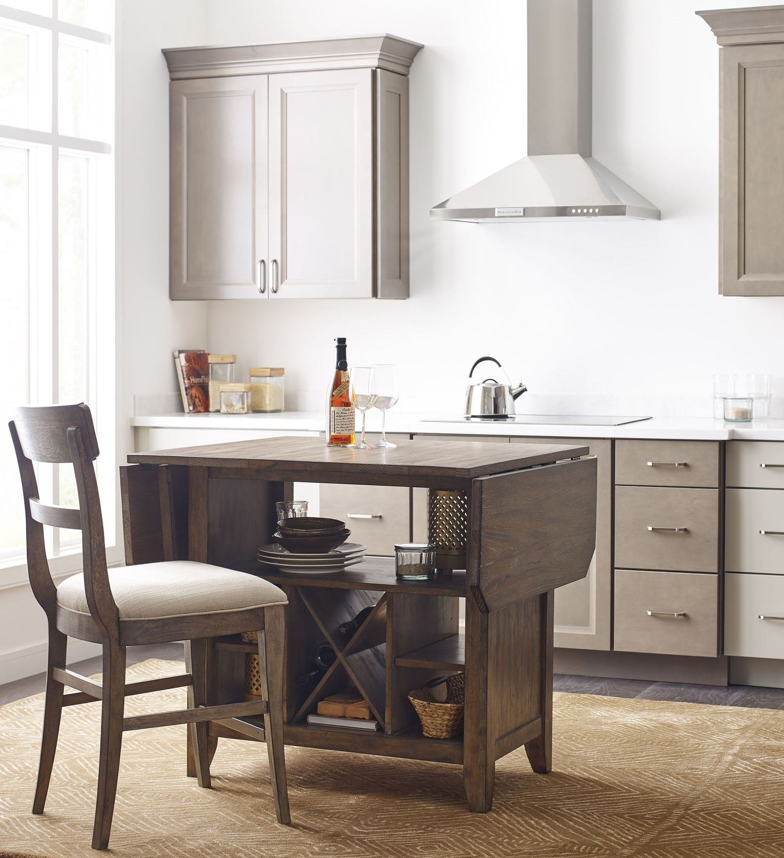 The Nook Oak Kitchen Island from Kincaid Furniture Coleman Furniture