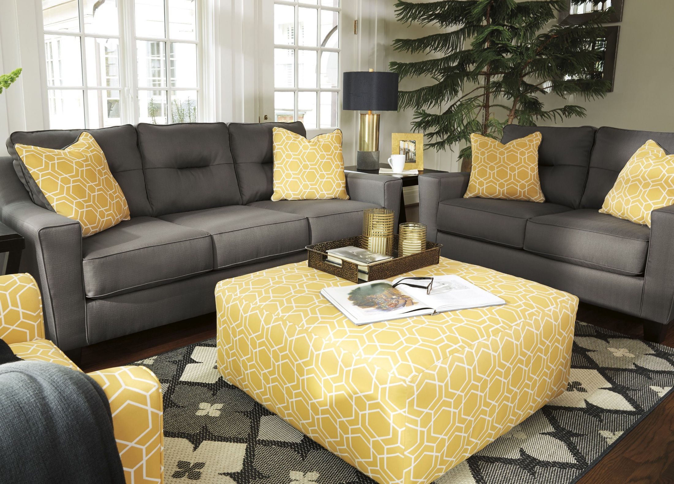 Forsan Nuvella Gray Living Room Set from Ashley | Coleman ...